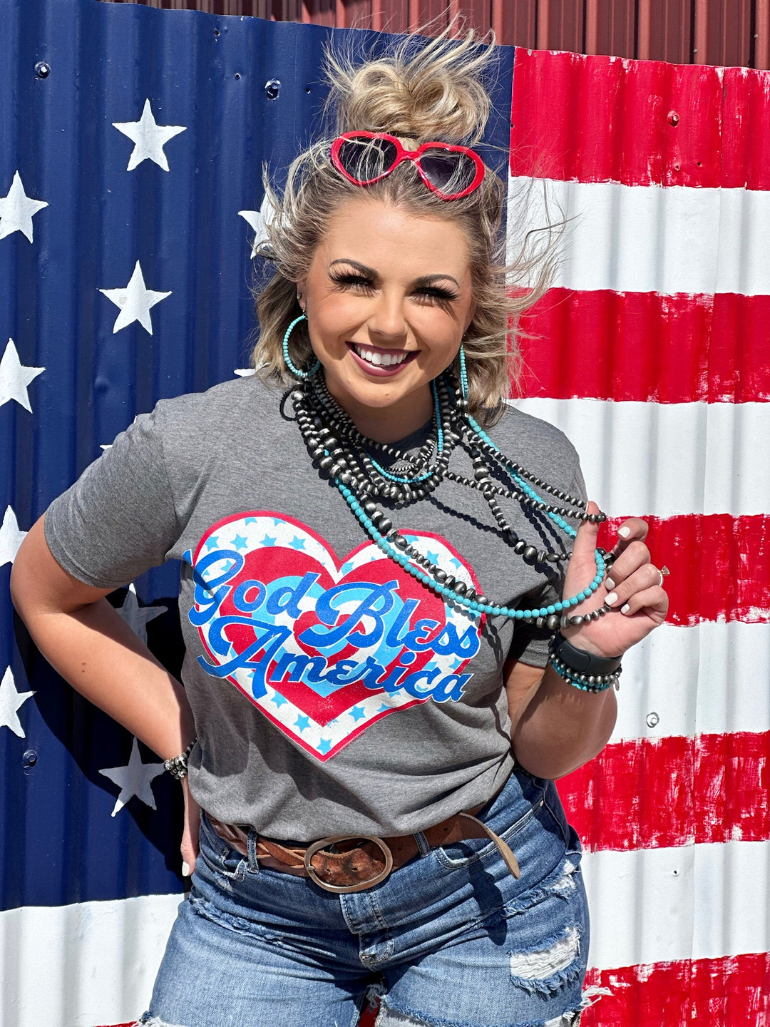 God Bless America Graphic Tee by Texas True Threads