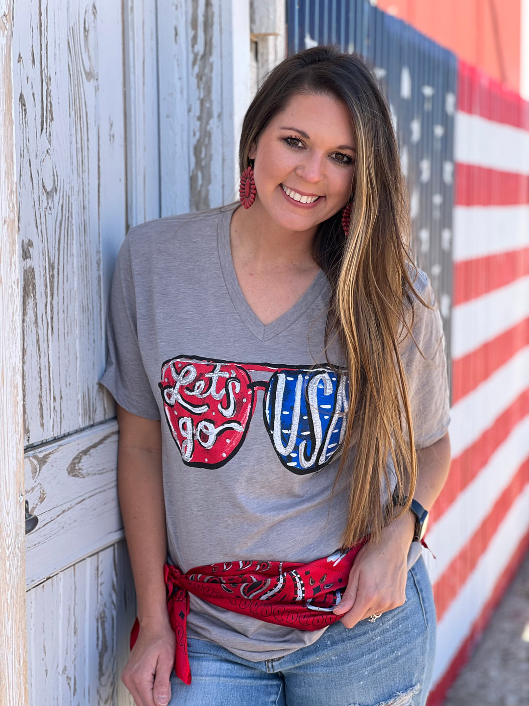 YOUTH Callie’s Let’s Go USA Graphic Tee by Texas True Threads