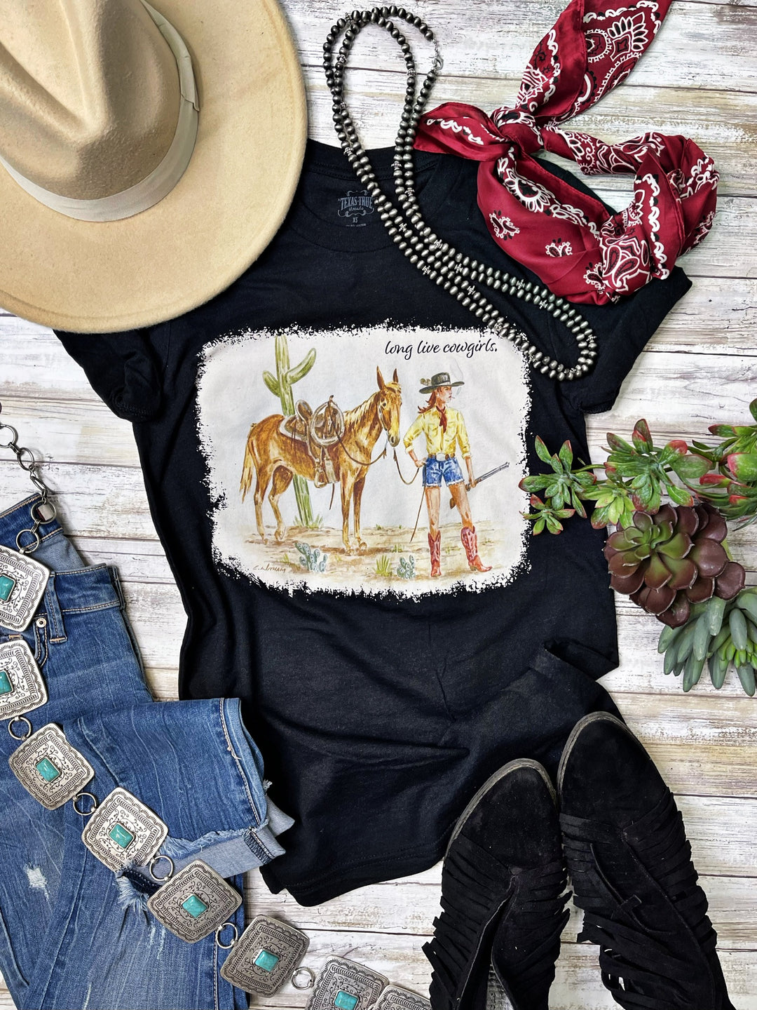 Long Live Cowgirls Tee by Texas True Threads