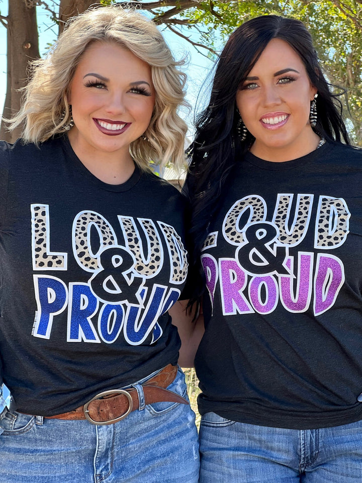 Loud & Proud Charblack Graphic Tee by Texas True Threads
