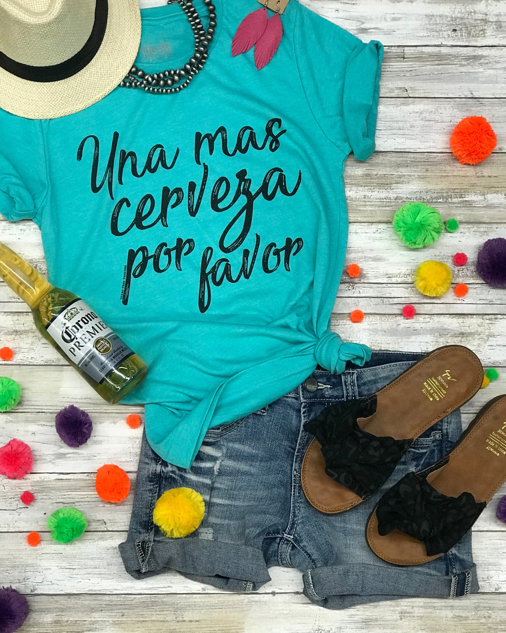 Una Mas Cerveza Short Sleeve Tee by Texas True Threads | Graphic Tees by Texas True Threads | horse-creek-boutique.