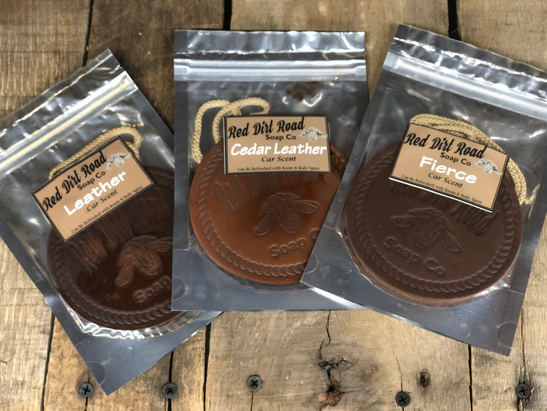 Red Dirt Road Leather Car Scents Accessories  Red Dirt Road - Horse Creek Boutique